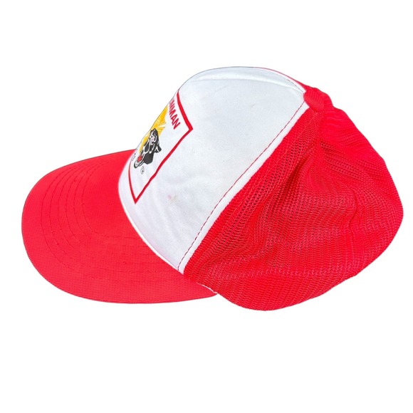 GRUMMAN Fire Trucks Red Mesh Trucker Cap Snapback Hat Firefighting - Picture 2 of 4